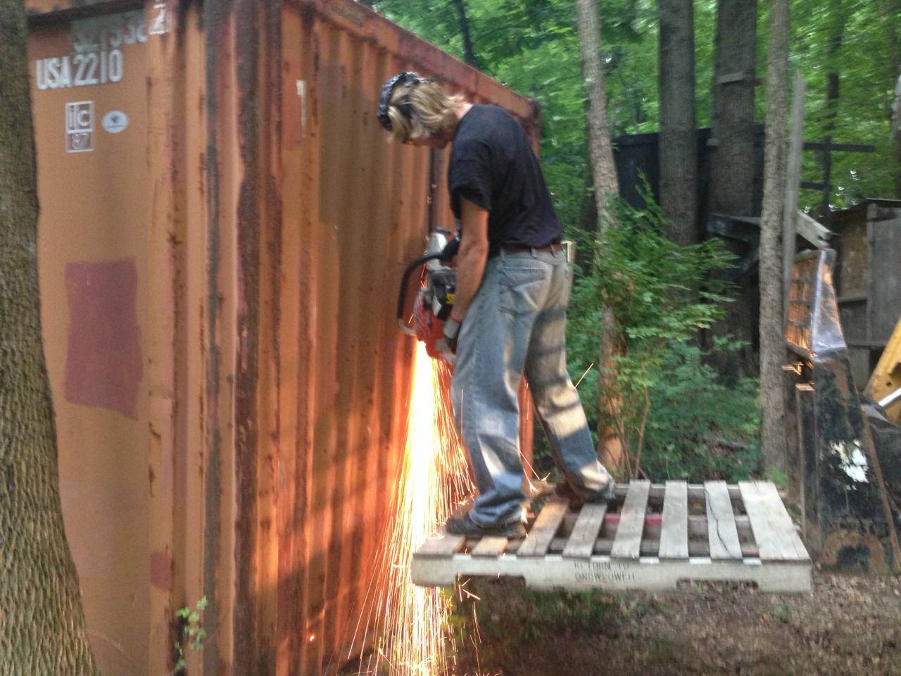 Conex pod bridge work