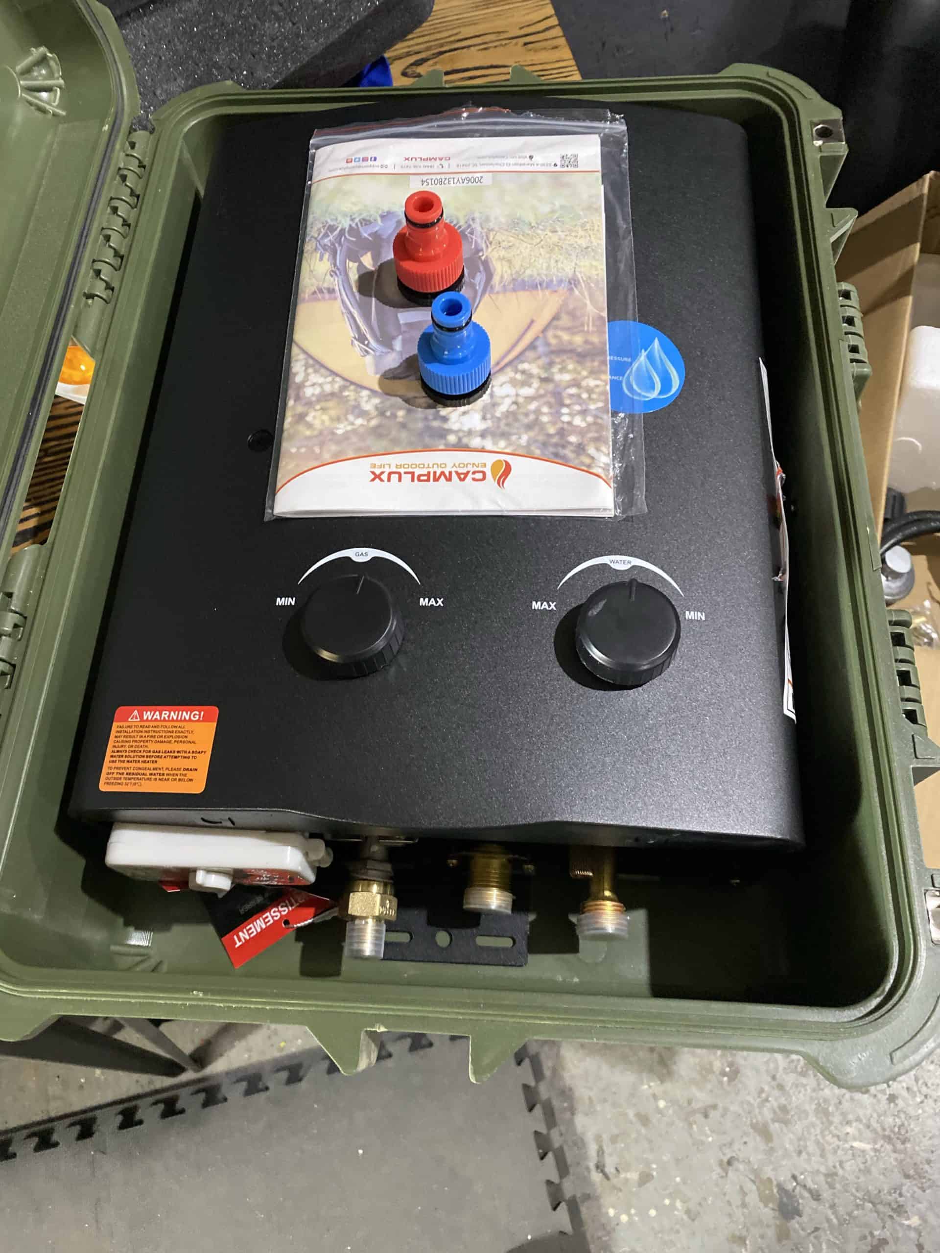 Water heater install