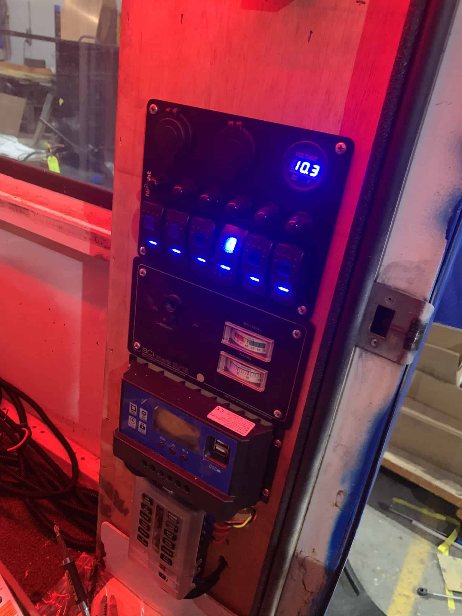 Solar and 12v panel