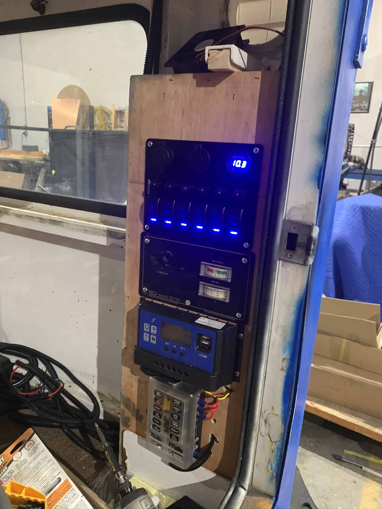 Solar and 12v panel
