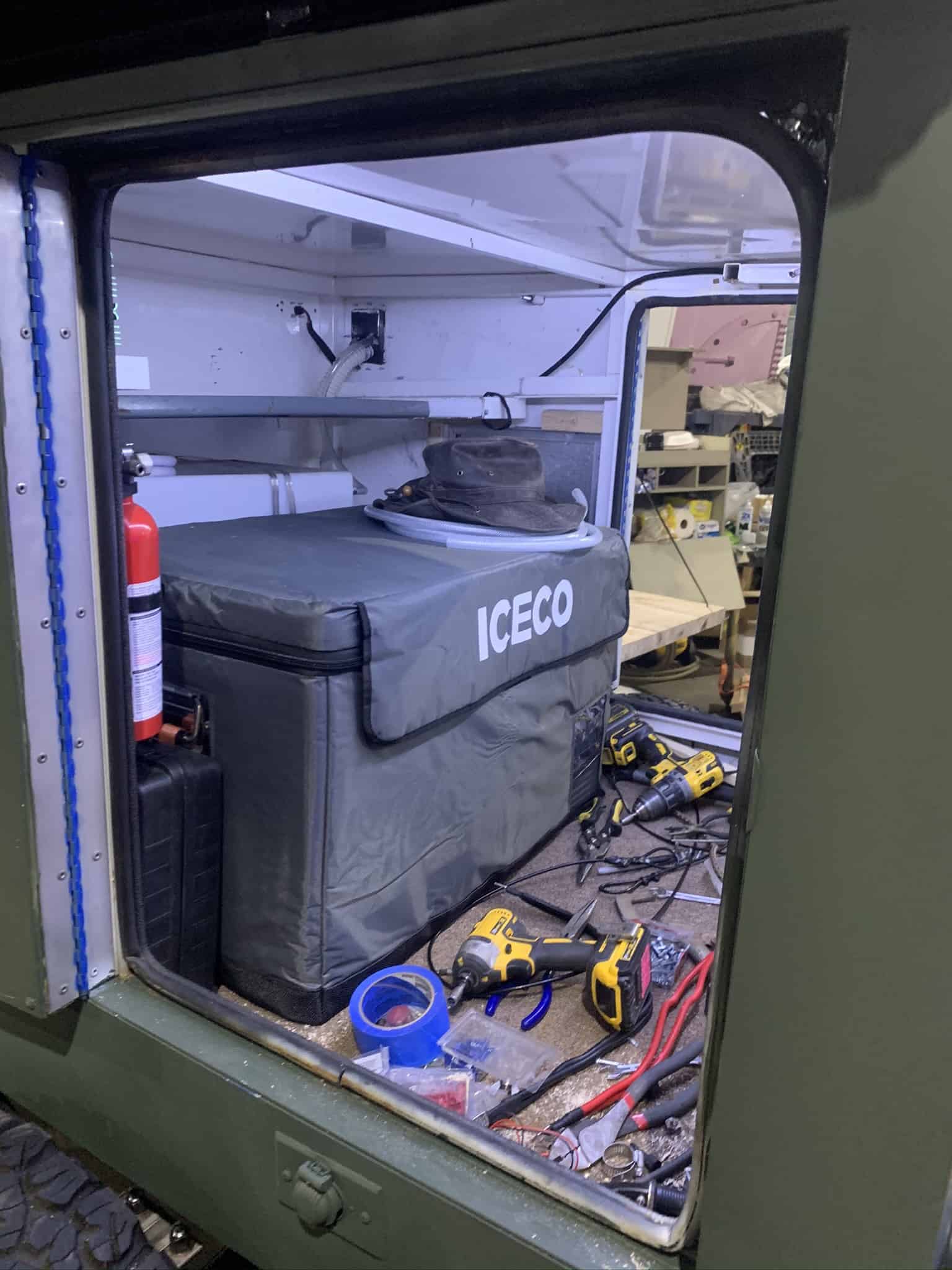 12v fridge install