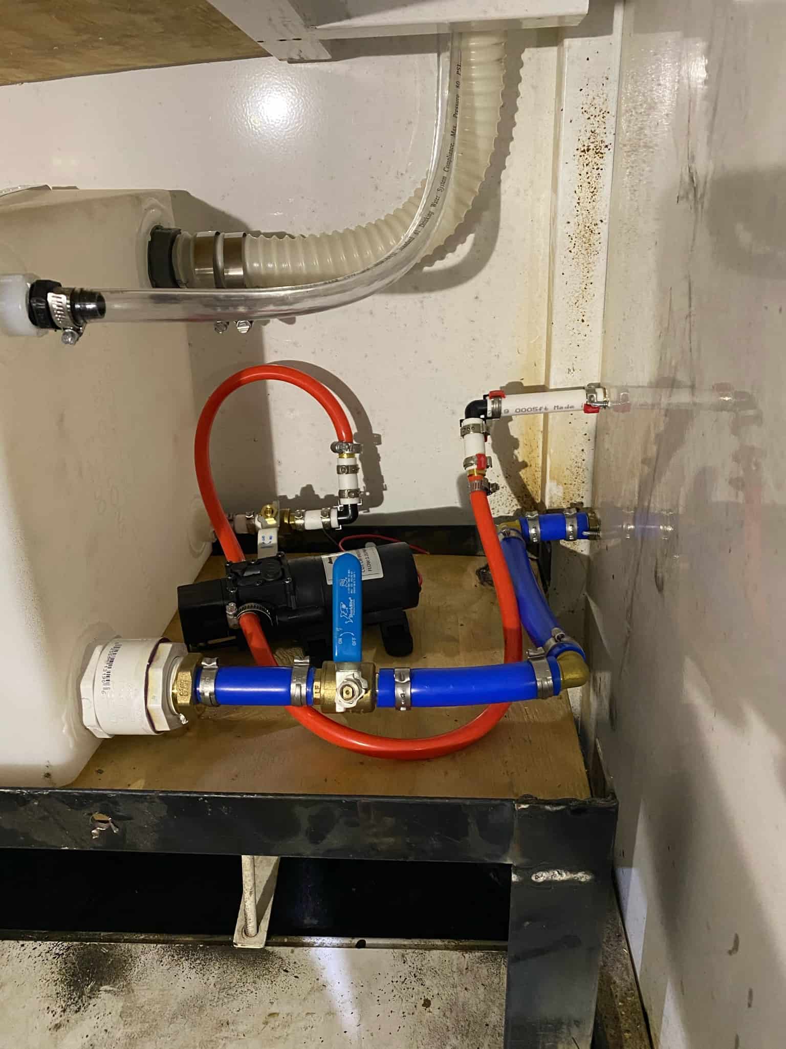 Water tank install