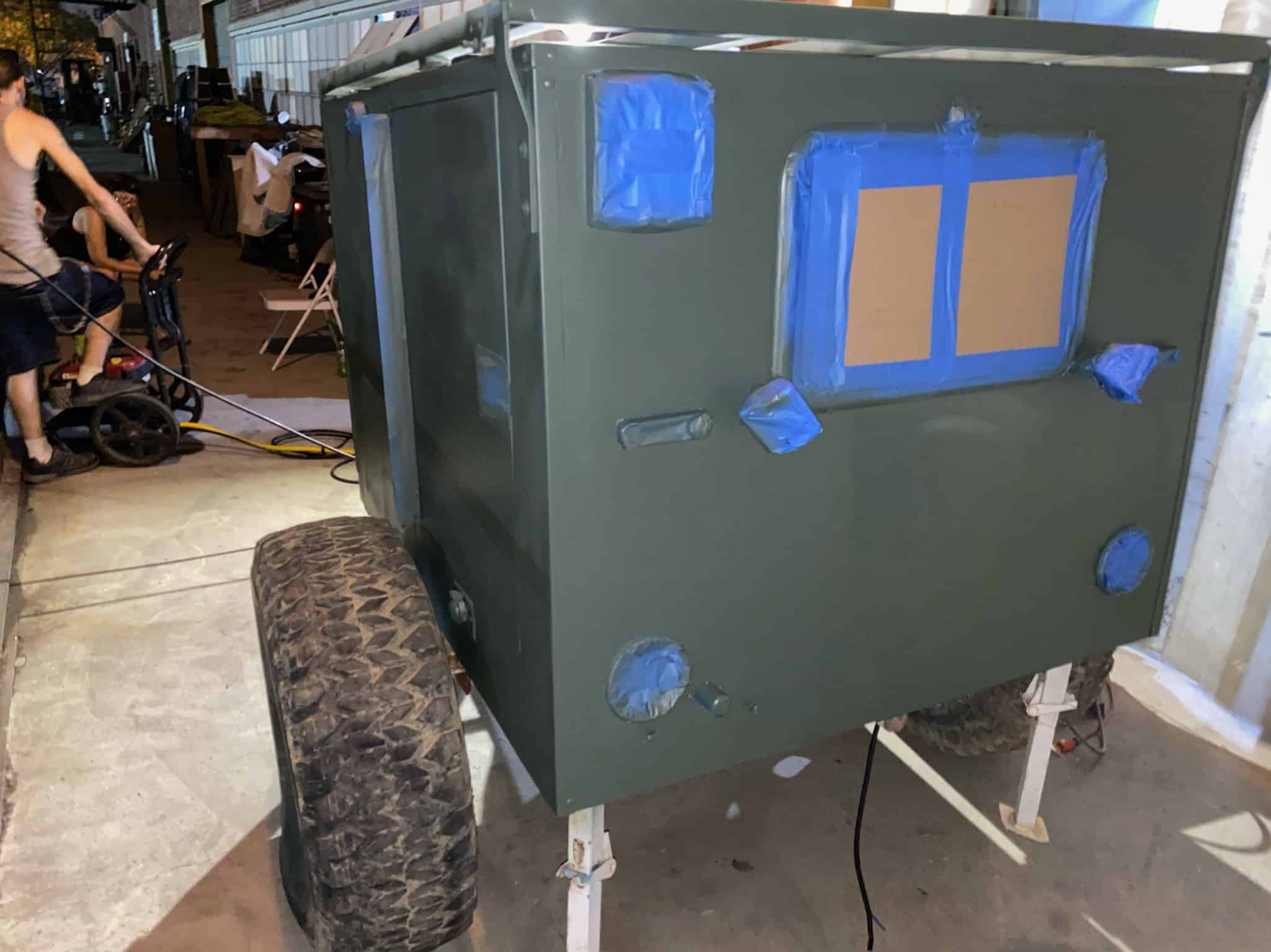 First coat of paint