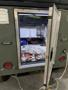 Test fitting the door