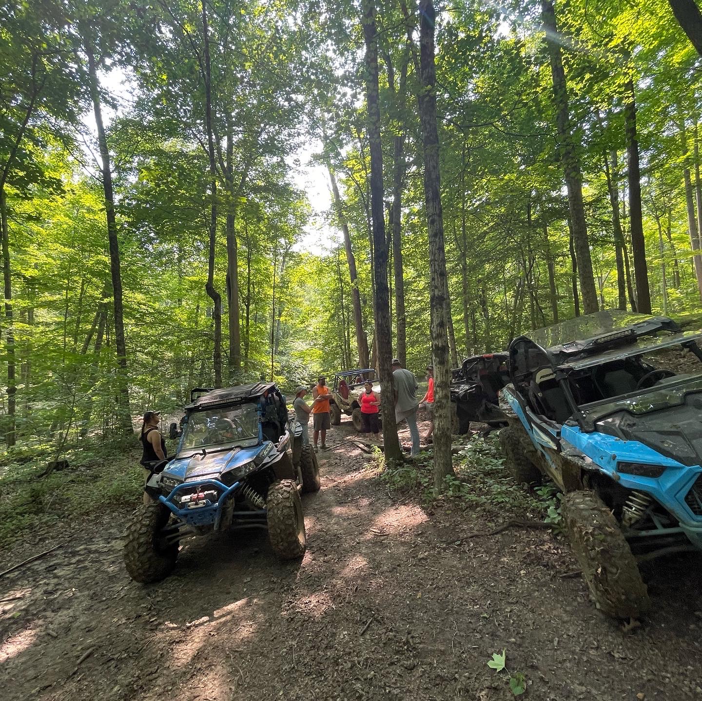 RZR out on the park trails