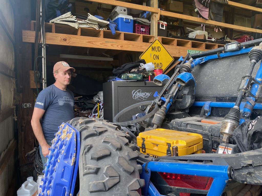 Towing the RZR back