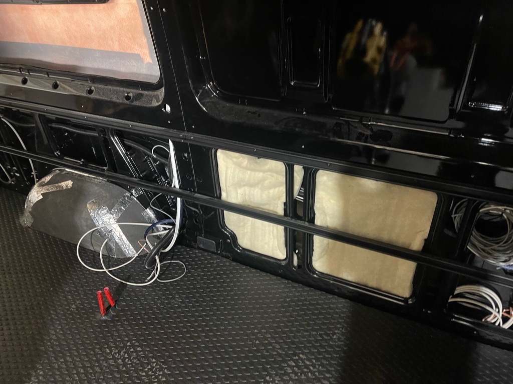 Cabinet install in the Sprinter van