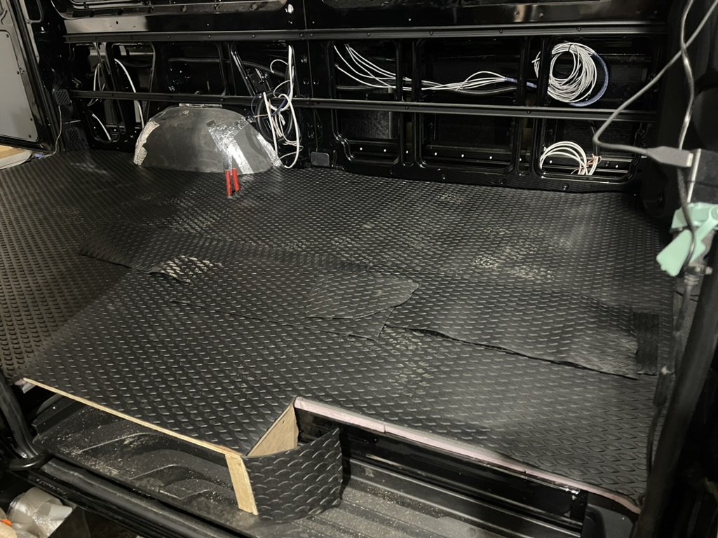 Heated floor install