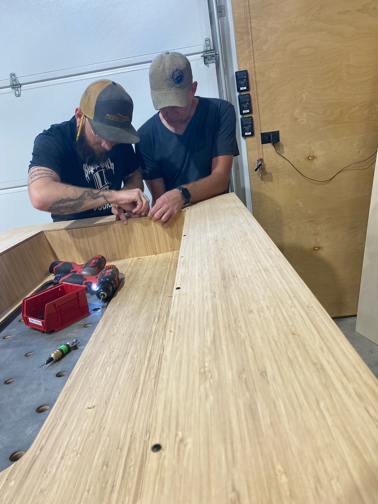Cutting holes in the floor