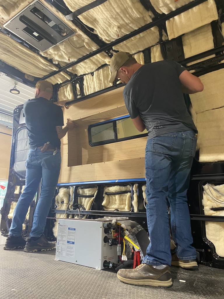 Van build progress