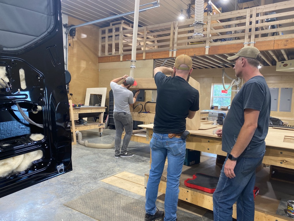 Van build progress