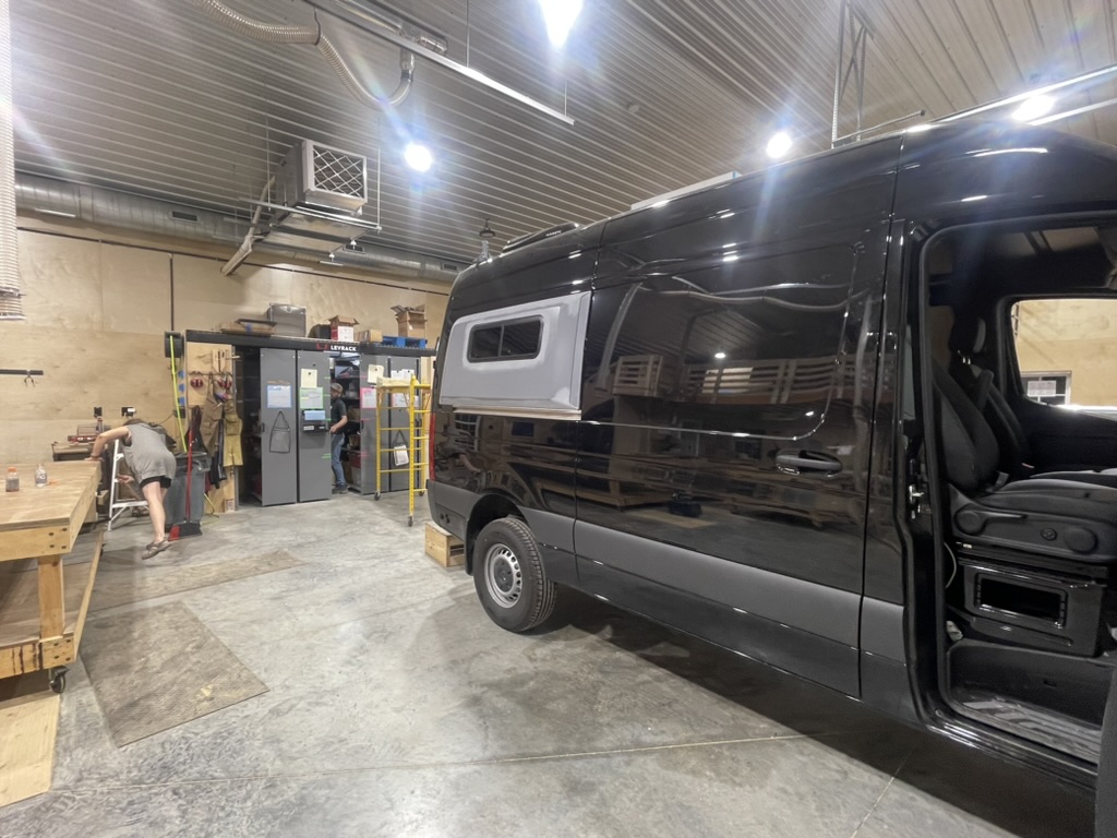 Van power and window install day
