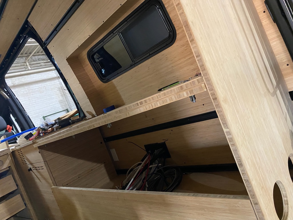Bed and frame work