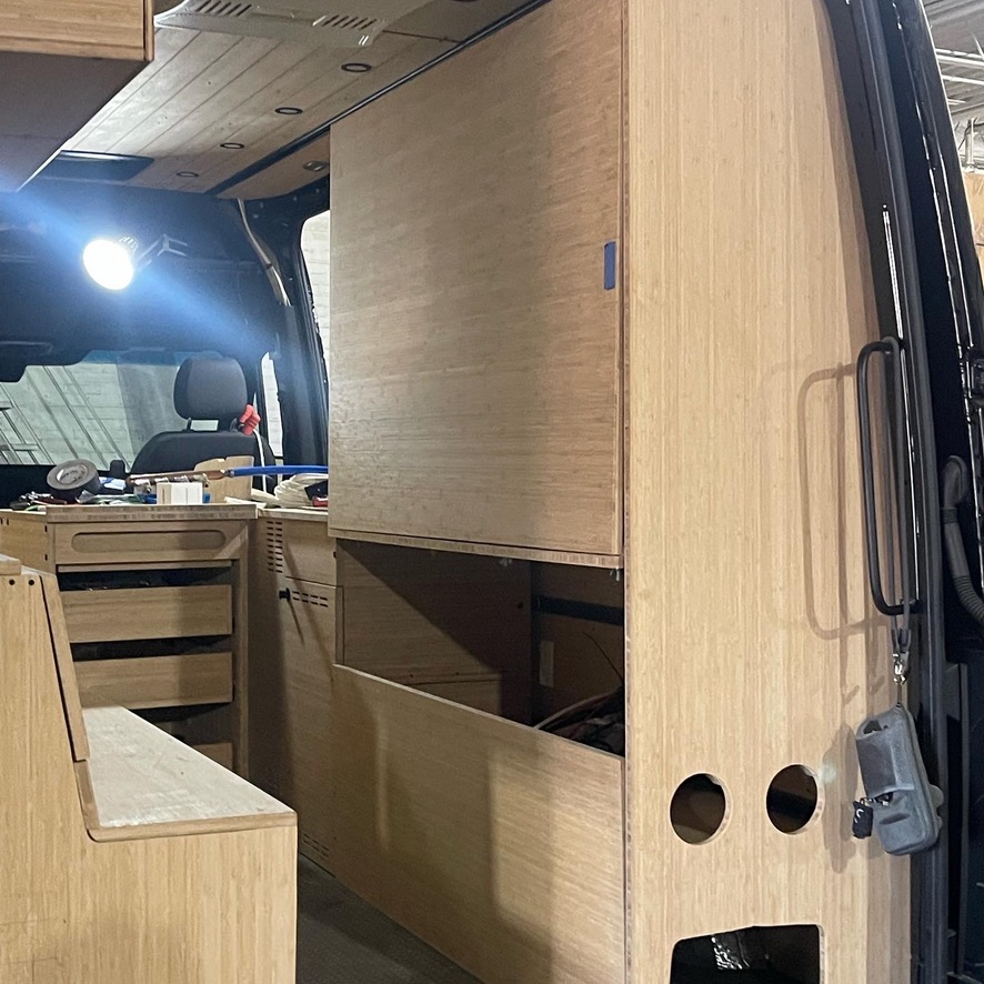 Van build progress