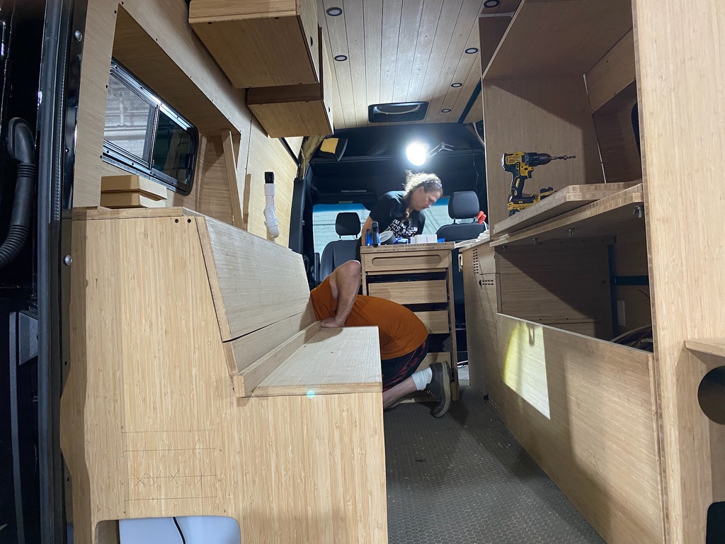 Van build progress