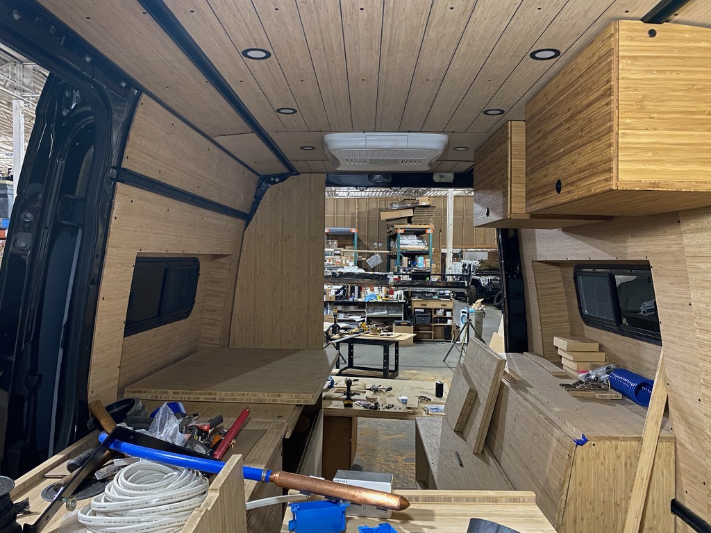 Van build progress
