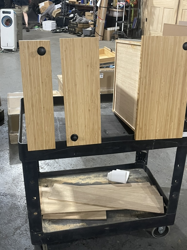 Cabinet hardware install
