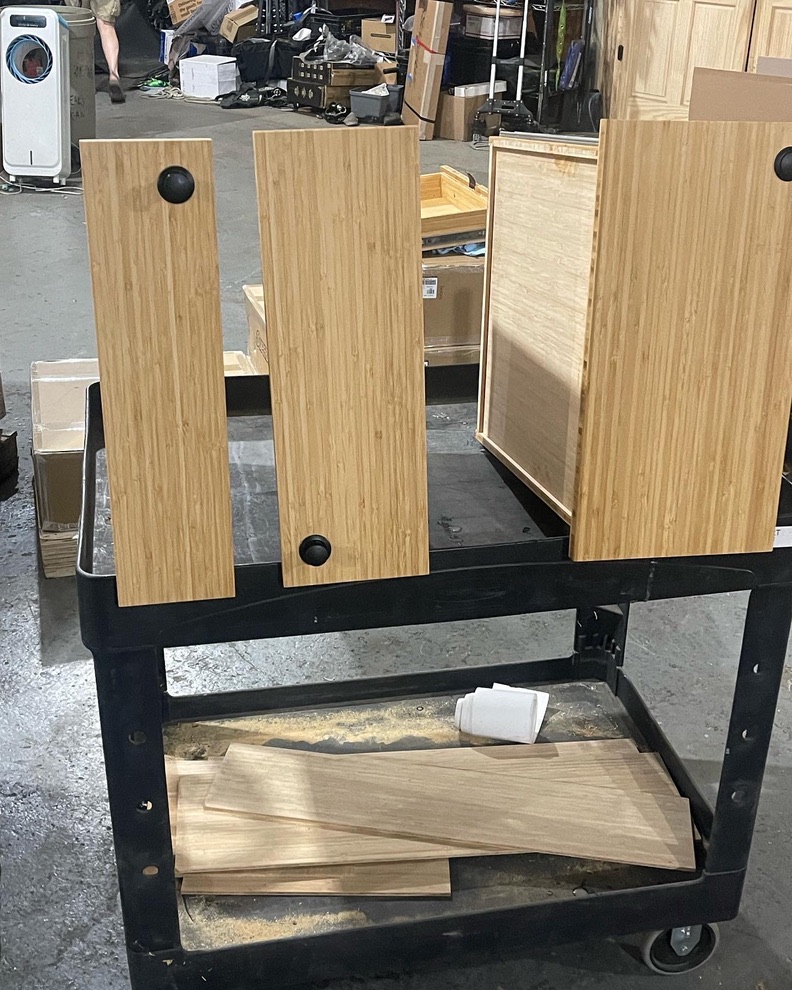 Cabinet hardware install