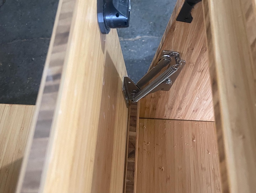 Cabinet hardware install