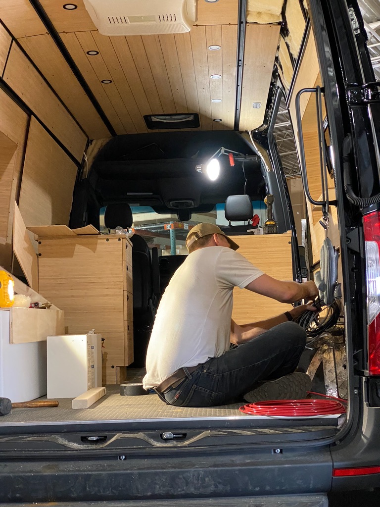 Van interior coming together