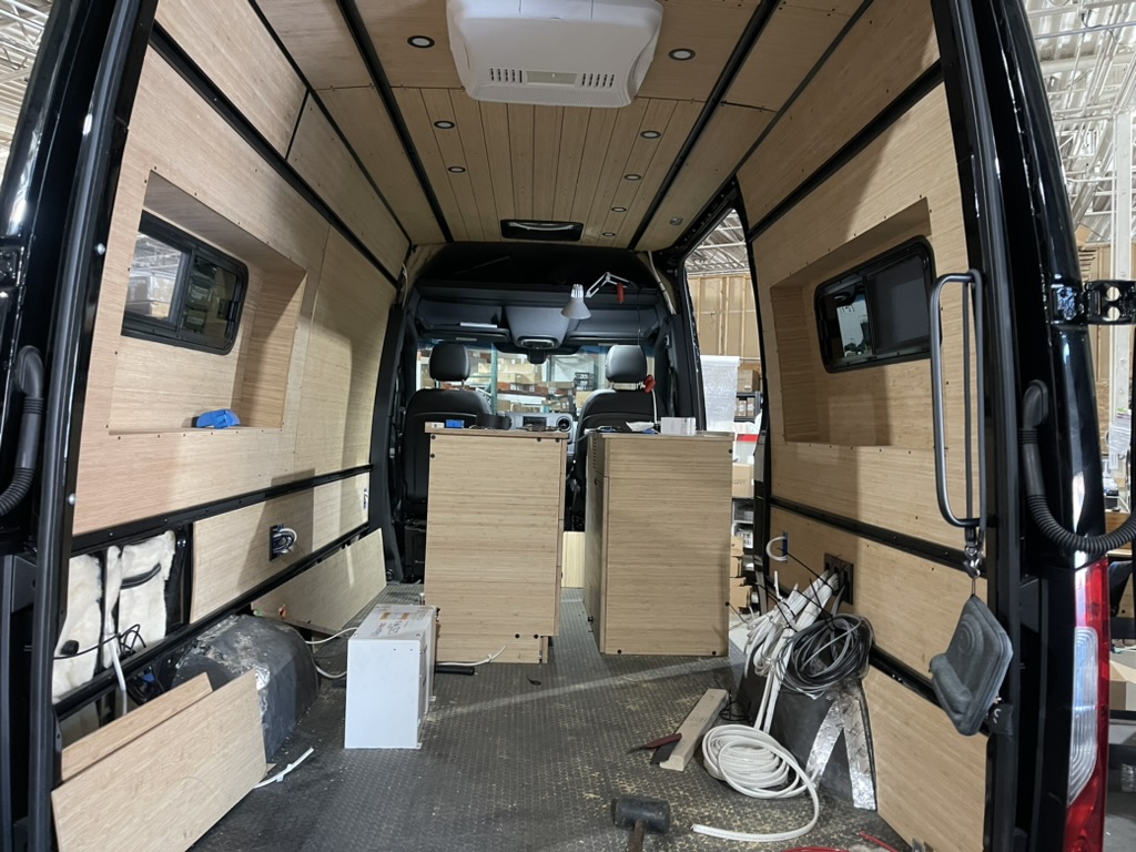 Van interior coming together