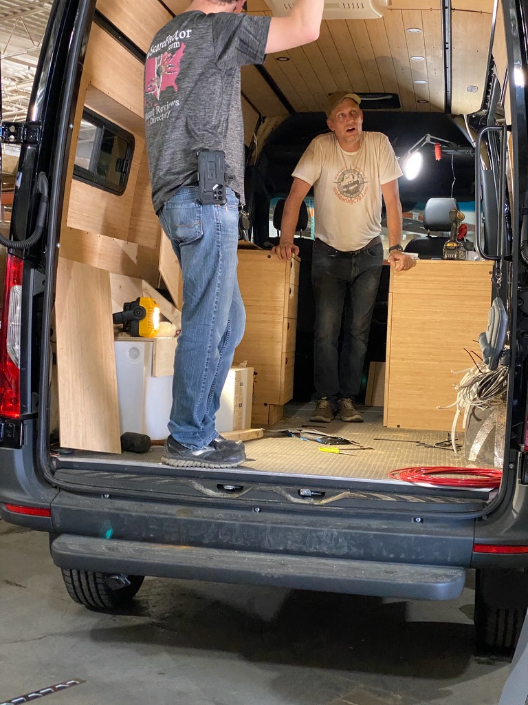 Van interior coming together