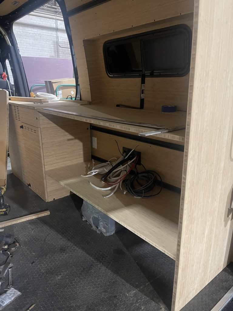 Van interior coming together