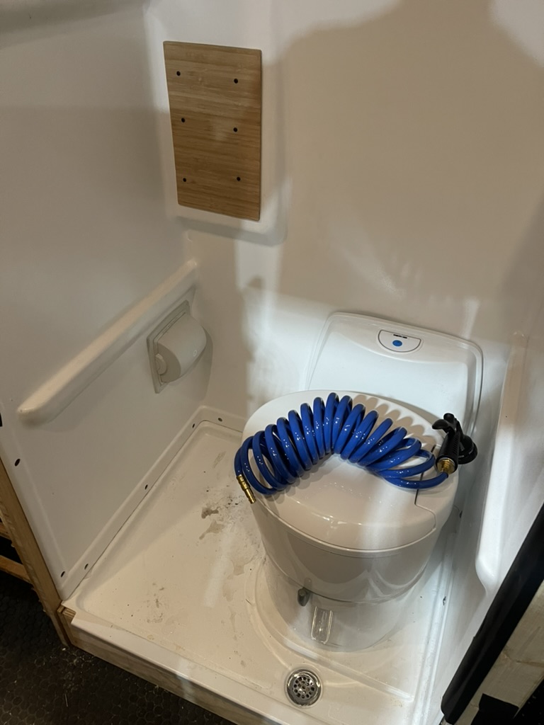 Shower and toilet base
