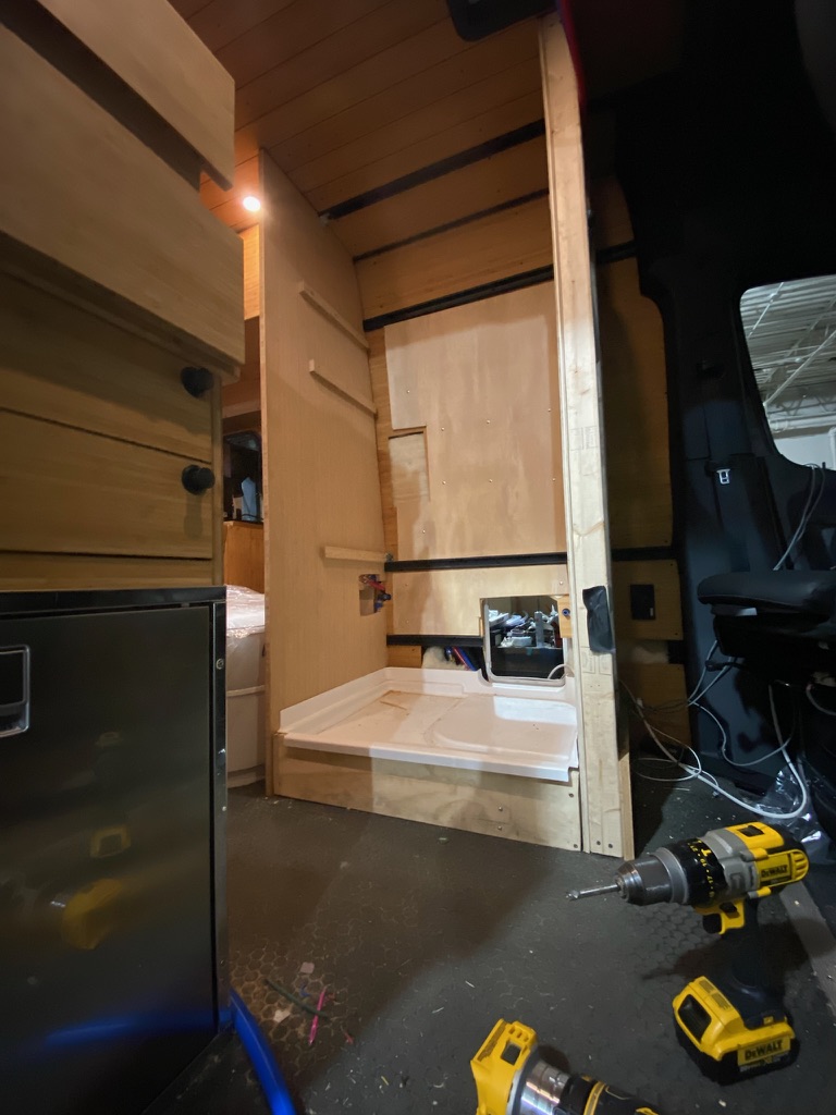 Shower and toilet base