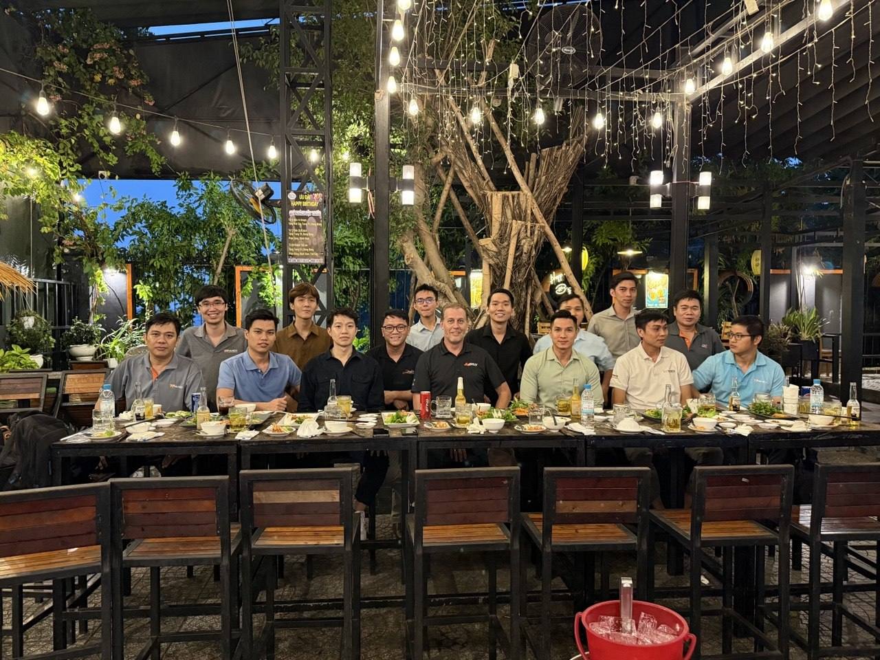 Dinner with the team