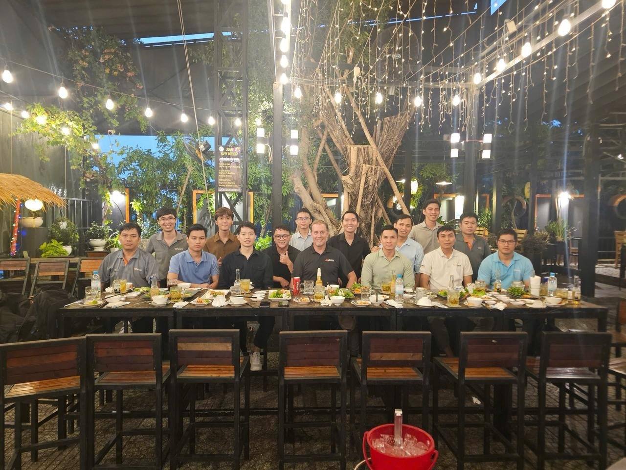 The team around the table