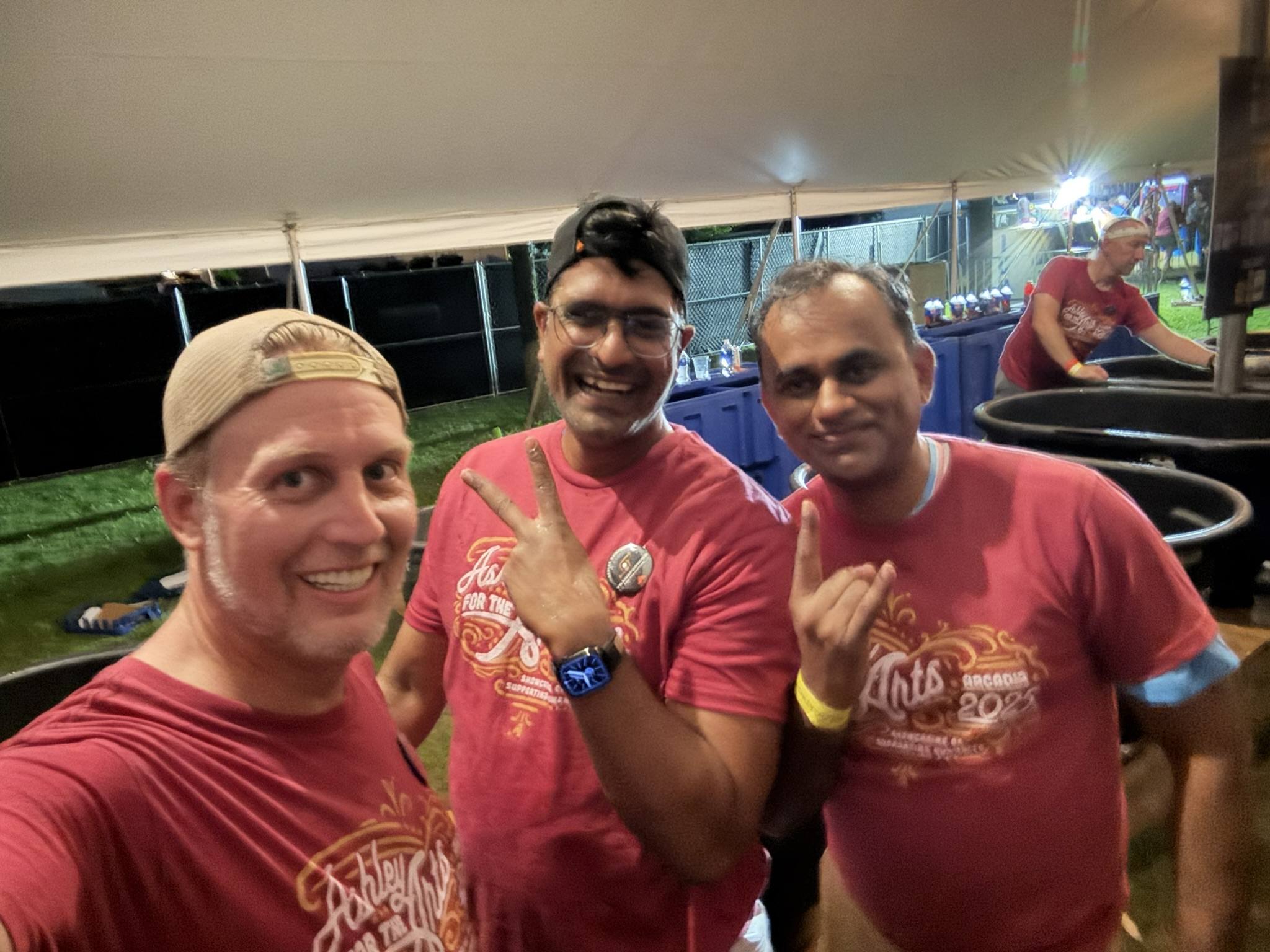 Serving Beer for Charity at Ashley for the Arts