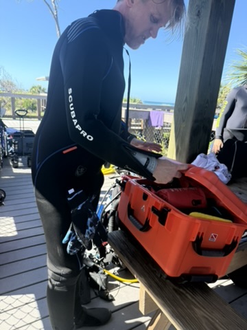 Scuba Diving for Shark Teeth off Venice Beach