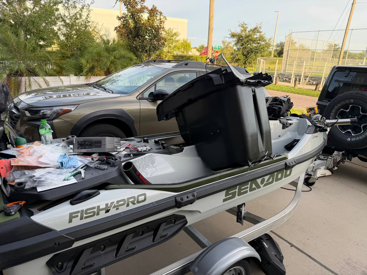 Mid-project on the Sea-Doo