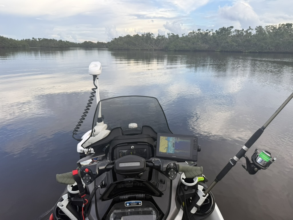 Fishing from the Fishpro Apex